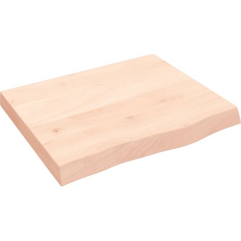Maison Exclusive - Piano per Tavolo 60x50x(2-6) cm in Rovere Massello Non Trattato