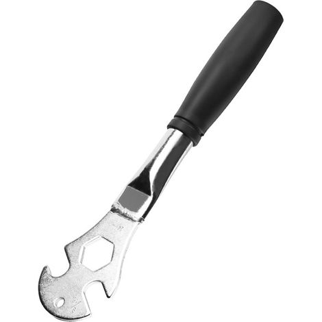 Clé à pédales de vélo, outil de vélo, acier au carbone, 28 cm, 24 mm, clé Allen, 15 mm, clé double, pour le remplacement (1/5)