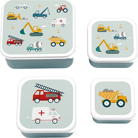 A little lovely company - Lunch & Snack Box Set - Vehicles