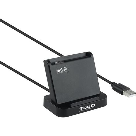 Lector de Tarjetas Inteligentes TooQ TQR-220B Negro (1/4)