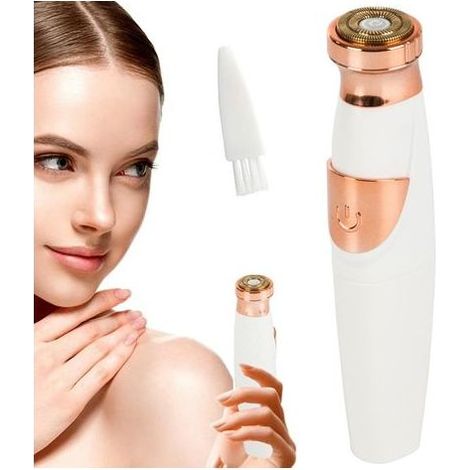 Épilateur / Rasoir pour le visage et le corps blanc-Online Store (1/4)