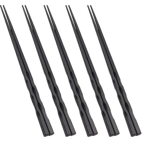 paires de baguettes réutilisables en fibre de verre, antidérapantes, de style japonais, pour sushis-22.5x1cm (1/3)