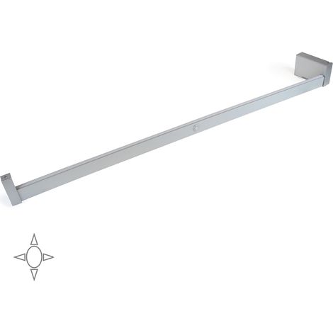 EMUCA Barre de penderie anodisé mat armoire Castor - LED détecteur de mouvement, A 1.158 mm (1/5)