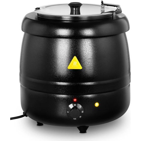 Pentola elettrica per zuppa 10 l nera (1/6)