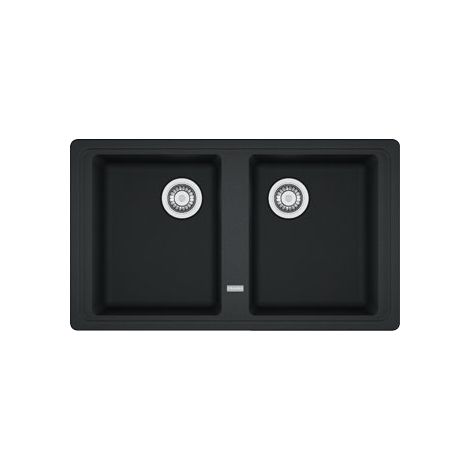 Franke Boston BFG 620. Colore del prodotto: Nero, Numero di vasche per lavello: 2 ciotole, Dimensioni prima vasca (LxL): 337 x 420 mm. Larghezza: 860 mm, Profondità: 500 mm, Larghezz... - 114.0276.140 (1/2)