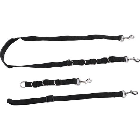 Sangles ventrales de toilettage pour chiens, boucle réglable en Nylon et rallonge pour animaux de compagnie, fournitures pour Table, lot de 3, noir (1/5)