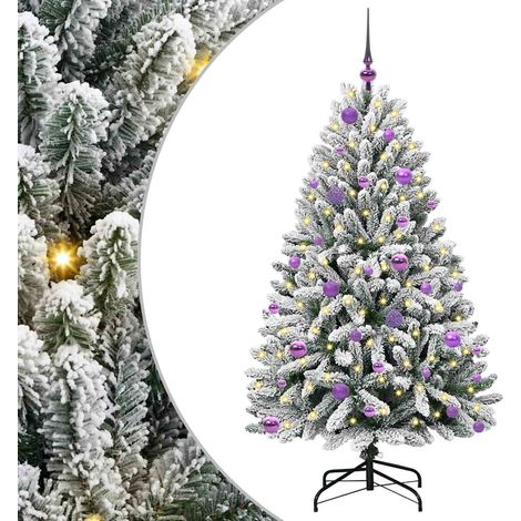 Árbol de Navidad artificial Verde y 150 cm PVC y Metal vidaXL