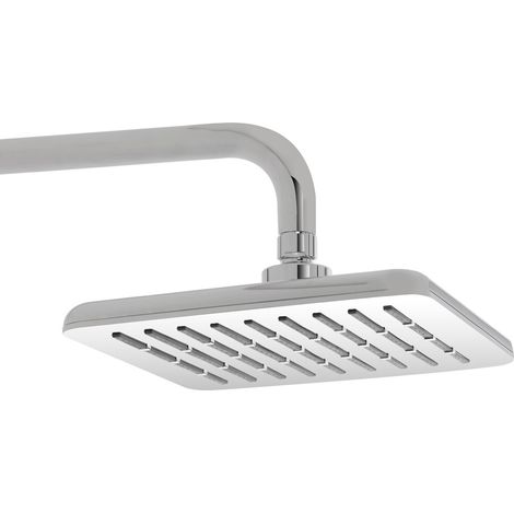 Set Soffione doccia 20 x 20 cm e braccio di 40 cm in finitura cromo anticalcare Hidra (1/3)