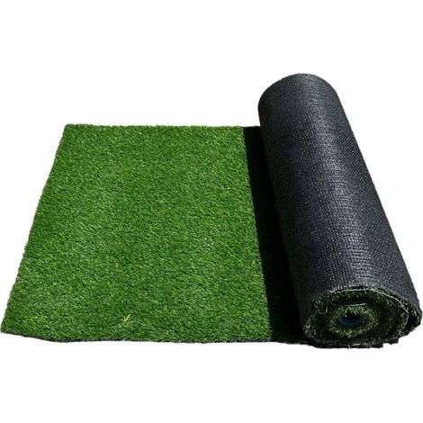 Prato sintetico verde con fori di drenaggio per esterno spessore 15 mm in rotoli da 10 mt. - H100 cm in rotoli da mt.10 (1/5)