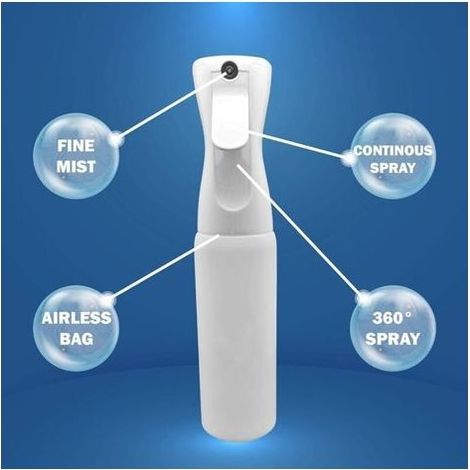 Vaporisateur rechargeable visage coiffeur. Spray brumisateur à eau vide Bouteille mist Spray vide Rechargeable pour Nettoyage Vaporisateur Cheveux Produit Coiffure Falcon plante (300 ml (2 unités))