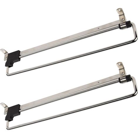 2 Pièces Porte-Cintres Coulissant Portemonteaux Télescopic Porte-vêtements Extractible 300 mm