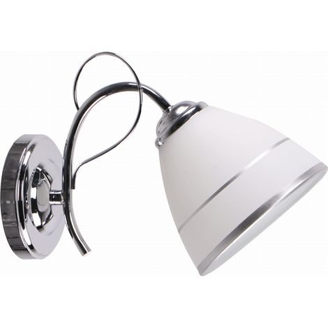 Applique da parete Candellux Elotte 1xE27 40W cromo/bianco (1/3)