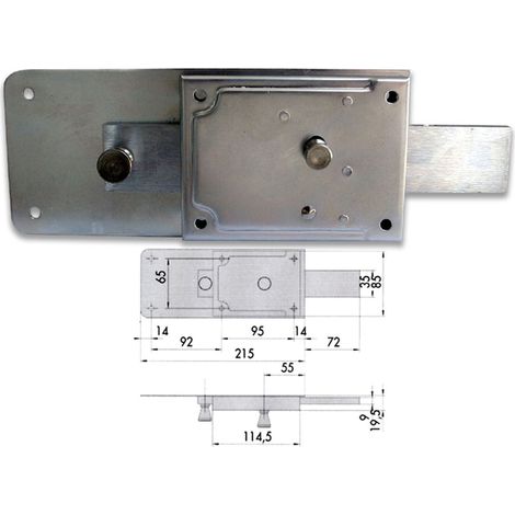 Cisa 55254-50-1 Serratura Ferrogl Cil Fis Dx