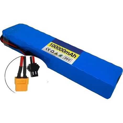 Pack de batterie lithium, capacité 100Ah, tension 36V, XT60-SM (1/2)