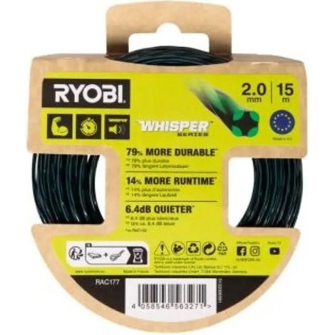 Ryobi RAC177 Rundfaden-Freischneider-Trimmer, 2,0 mm x 15 m (1/3)