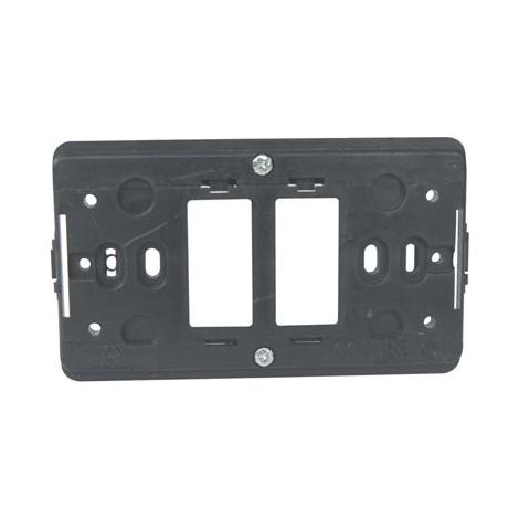 SUPPORTO FRUTTI VENUS MARLANVIL - PC NERO POSTI 2- 25 pezzi