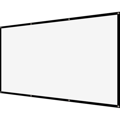Écran de Projection Portable 100 Pouces, Léger et Pliable, Haute Résolution pour Cinéma Maison et Jardin (1/5)