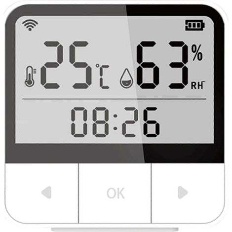 Intelligenter Temperatur- und Feuchtigkeitssensor, kompatibel mit Google Assistant für Zuhause (1/5)