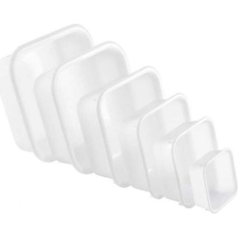 CUVETTE CARREE 26CM 4.5L BLANC (Vendu par 1)