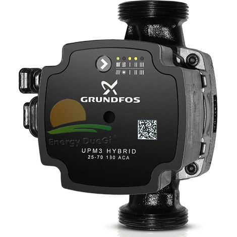Circolatore elettronico ibrido Grundfos UPM3 HYBRID 25-70, interasse 130