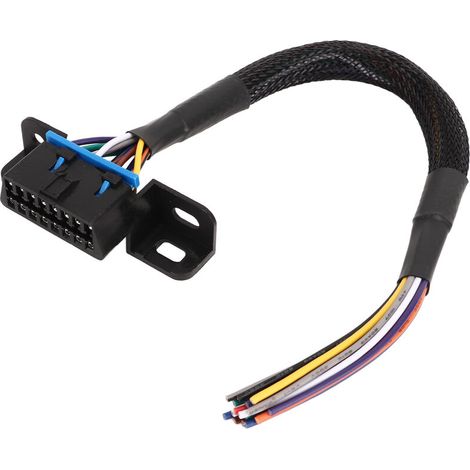 Cavo OBD2 femmina a 16 pin, resistente, durevole, per cruscotto, cablaggio fisso con pigtail, adatto per auto. (1/5)
