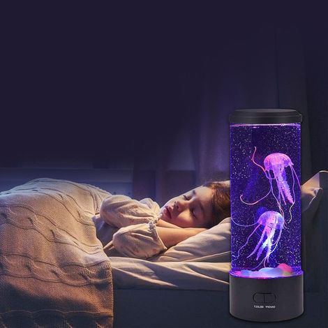 RGB Jellyfish LED Night Light Decorative Mood Lamp With Timer for Relaxing Ambience (1/5)