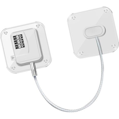 Serrure à Code Plastique et Métal pour Réfrigérateur avec Verrouillage par Mot de Passe, Facile à Installer Sécurité Garçon et Filles pour Tiroir et Fenêtre en Usage Commercial (1/5)