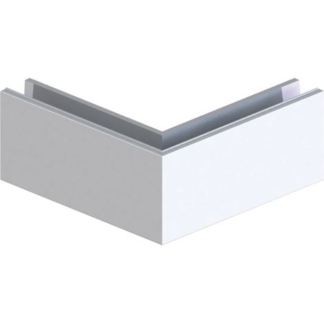 Economy Außenecke 219x219 für Bodenprofile Eco 0004 Eckteil, silber eloxiert
