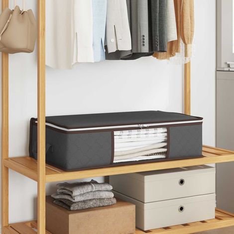vidaXL Caja de almacenamiento con ventana lateral transparente 2 uds. (1/5)