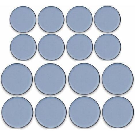 Satz mit 16 selbstklebenden Teflon-Gleitern für Möbel – Größen 25 mm und 30 mm – Gleiter für harte Böden – Geräuschreduzierung und Schutz (1/5)