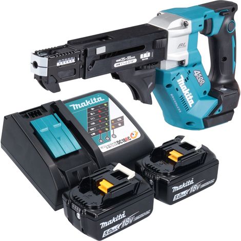 Avvitatore a batteria Makita DFR 552 RT 18 V 25 - 55 mm Brushless + 2 batterie 5,0 Ah + caricabatterie