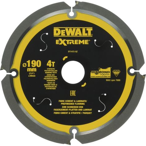DEWALT DT1472-QZ - Hojas para corte de Multi-Material (Fibrocemento) 190x30mm X4D