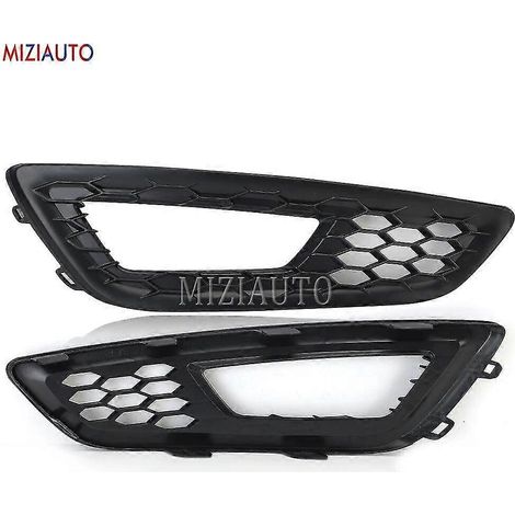 Grilles de protection antibrouillard avant pour Ford Focus 2015-2018, noir nid d'abeille, références 15a299-aa et 15a298-aa (pièce automobile - 1 paire) (1/5)