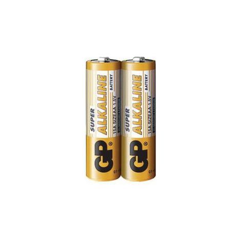 GP Battery (LR6) AA Alkaline Super (2 batteries/ shrink) 1.5V