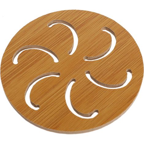 Sous-Plat En Bois - Protection Thermique Anti-Dérapante Pour Vaisselle Et Casseroles - Forme Dessin Animé - 1 Pièce (1/3)