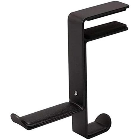 BUNTHAUS Support de Écouteurs de jeu Noir Support de crochet Réglable Support de Écouteurs de bureau Support pour Écouteurs de jeu PC Pince universelle pour tables et étagères (1/5)