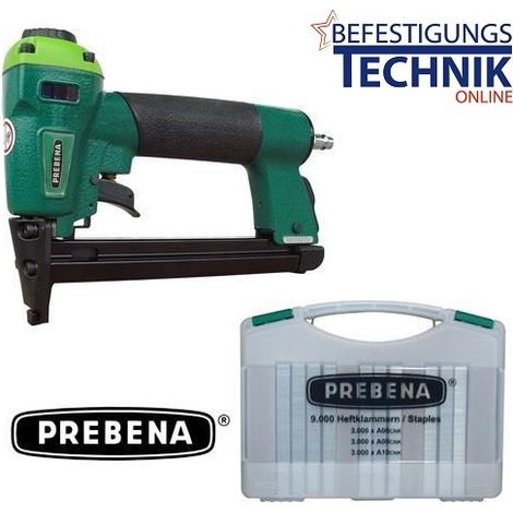 Prebena Klammernagler Klammergerät 1XR-A16 4-16mm + A-Box für A Klammern Typ 80 KL-01"-"EN11586Box
