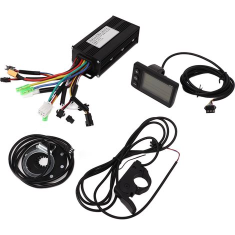 Kit de conversion vélo électrique 3 modes, contrôleur sinusoïdal 9 tubes, capteur d'assistance magnétique 8 pôles 24V 36V 48V (1/5)