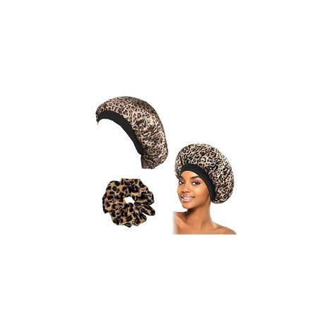 1 Pièce Bonnet Satin Nuit Bonnet en Soie avec Bandeau pour Cheveux pour Femmes Taille de tête Ajustable pour Cheveux naturels bouclés,Bonnet Soie Cheveux Nuit, Bonnet en Satin pour Femme