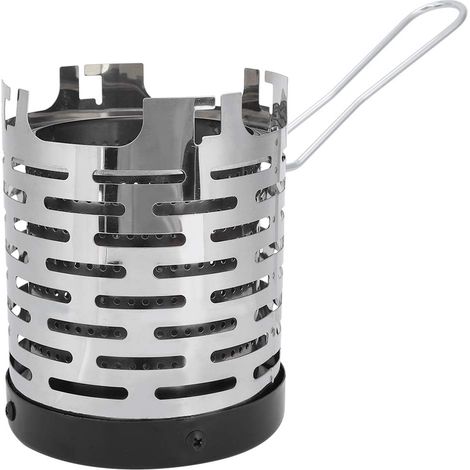 Jeffergarden Mini couverture chauffante de cuisinière en acier inoxydable Camping Mini chauffage bouclier de chauffage portable pour la randonnée en plein air (1/5)