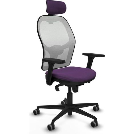 Piqueras y Crespo Jorquera Chaise de bureau violet ergonomique (1/3)