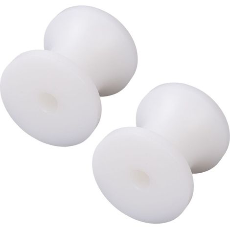 Rouleau de remorque de bateau, 2 pièces, nœud blanc, arrêt en Nylon, Marine pour Yachts, bateaux de sauvetage, bateaux à moteur. (1/5)