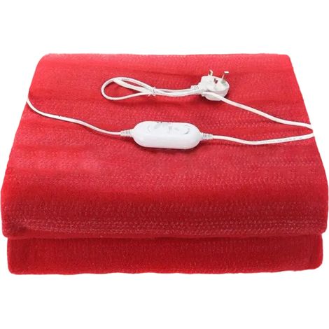 Couverture chauffante individuelle rouge, matelas chauffant, couverture chauffante de sécurité pour étudiants (1/5)