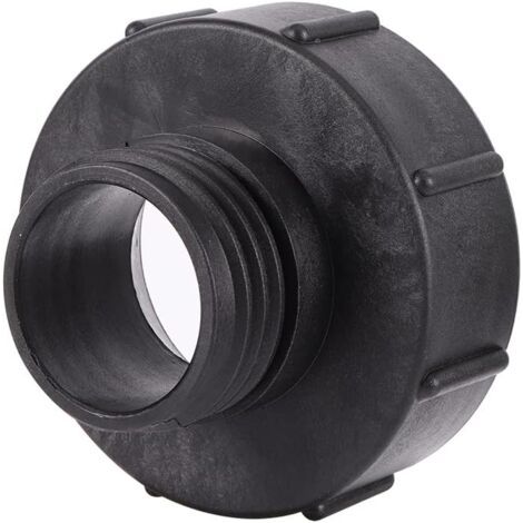 adaptateur IBC S100x8 vers réducteur S60x6 filetage grossier avec couvercle, adaptateur pour réservoir IBC, vanne pour réservoir d'eau de pluie, fût pour tuyaux d'arrosage (1/5)
