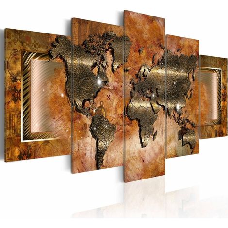Tableau carte en acier - 100 x 50 cm (1/4)