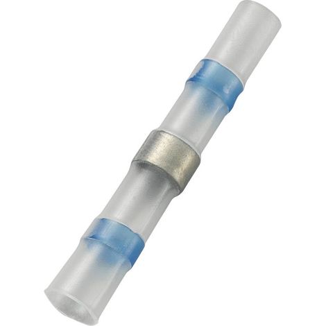 TRU COMPONENTS 736437 Giuntafilo intermedio con guaina termoretraibile 1 mm² 2.50 mm² Completamente isolato Blu 20 pz. (1/2)