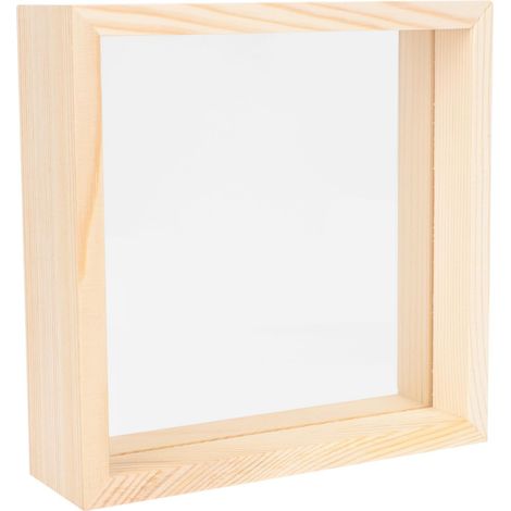 Wooden and Plastic Plant Sample Frame with Stable Base, Decorative Photo Holder for Office, Decorative Photo Frame for Families and Offices (1/5)