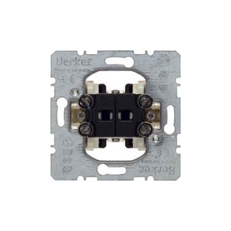 HAGER MÉCANISME POUSSOIR DOUBLE MARCHA-MARCHA ALIMENTATION INDICATEUR BASCULANT BERKER 503503