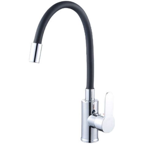 Mitigeur D'évier Avec Bec Flexible Rotatif 360° Robinet De Cuisine Économiseur D'eau Filtre Inclus Design Moderne