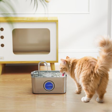 Fontana per gatti da 3,2 litri con pompa silenziosa e filtro a carboni attivi.